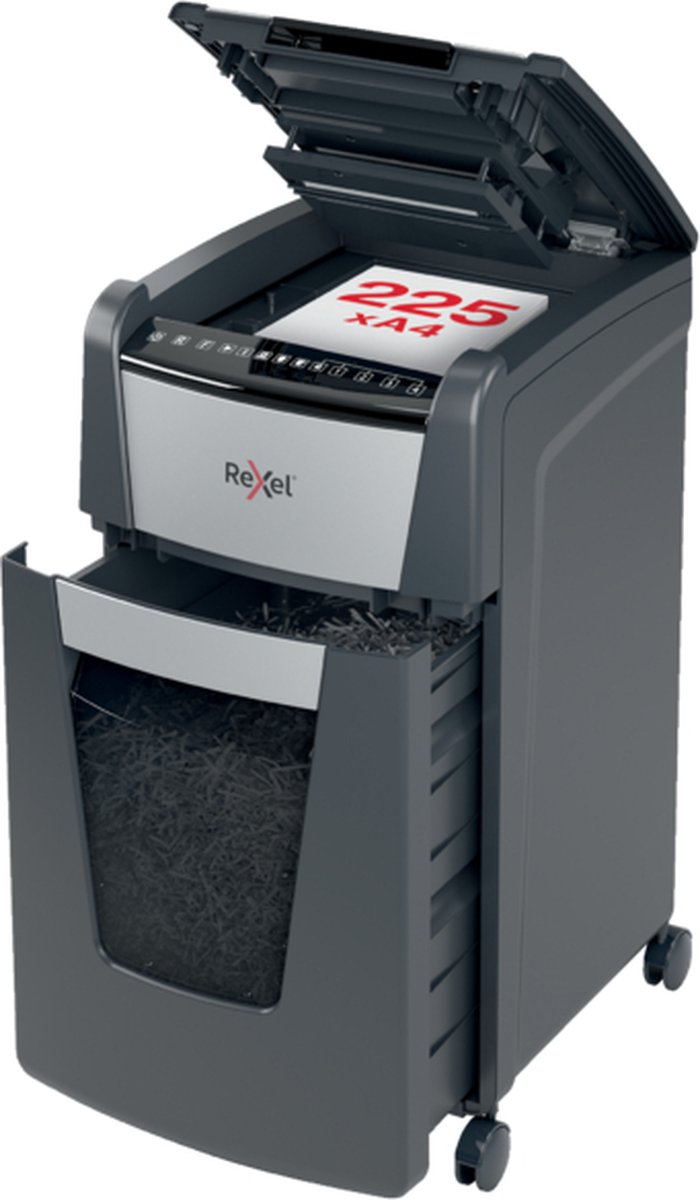 Rexel Makulator Optimum AutoFeed+ 225M mikromakulering, 2x15mm P5, 225 ark