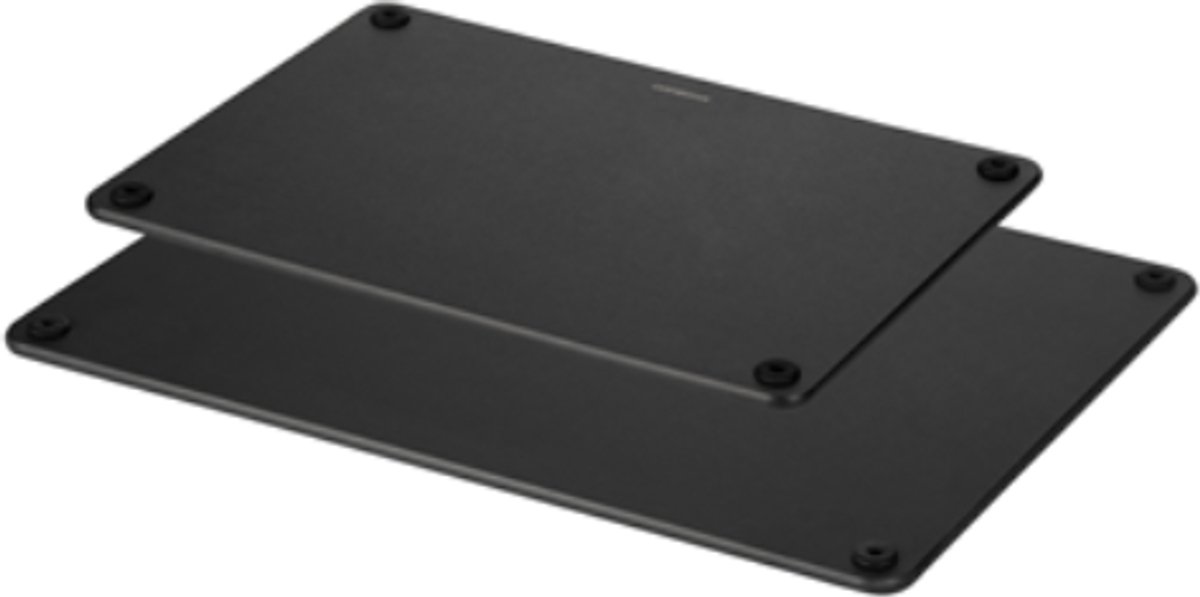 Combekk Tabla de cortar de madera Combekk, 2 piezas Negro