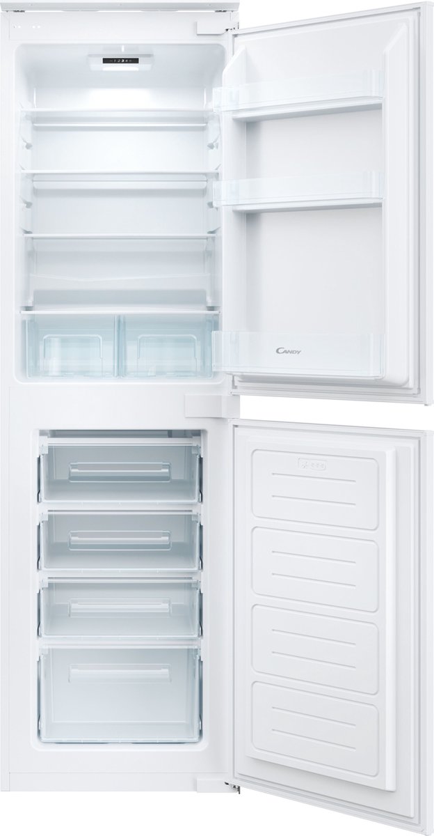 Candy CB50S518EK Integrated Static Fridge Freezer, 233 litres (150/83), 177cm, 50:50, E Energy, C No