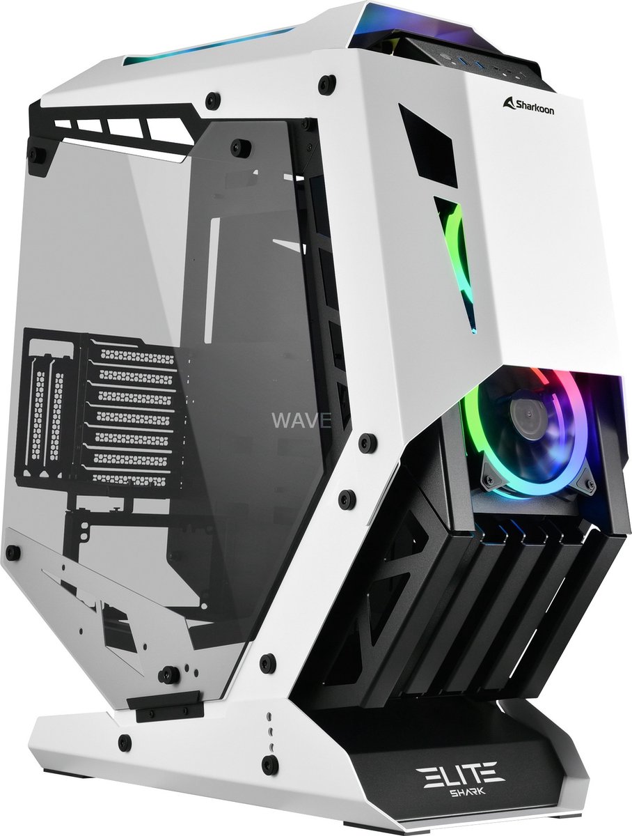Sharkoon Elite Shark CA700 - Chassi - Tower - Vit