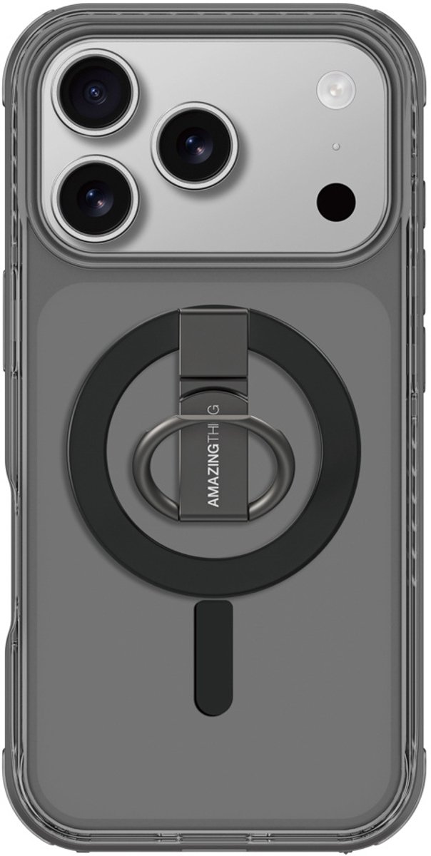 AmazingThing Titan Pro Grip Ring Set Case for iPhone 17 Pro Max Compatible with MagSafe - Black