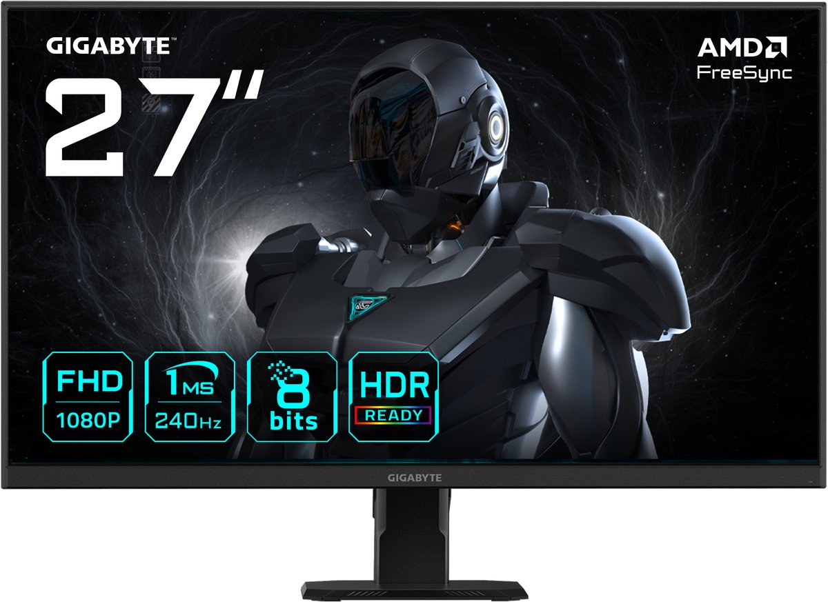 27" GIGABYTE GS27F2 - 1920x1080 (FHD) - 240Hz - IPS