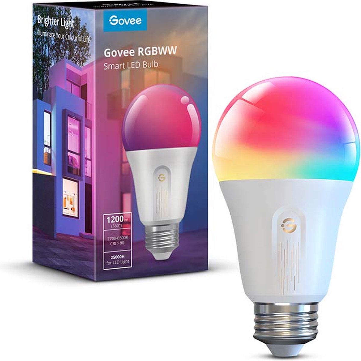 Govee Smart Wifi & Bluetooth Light Bulb E27