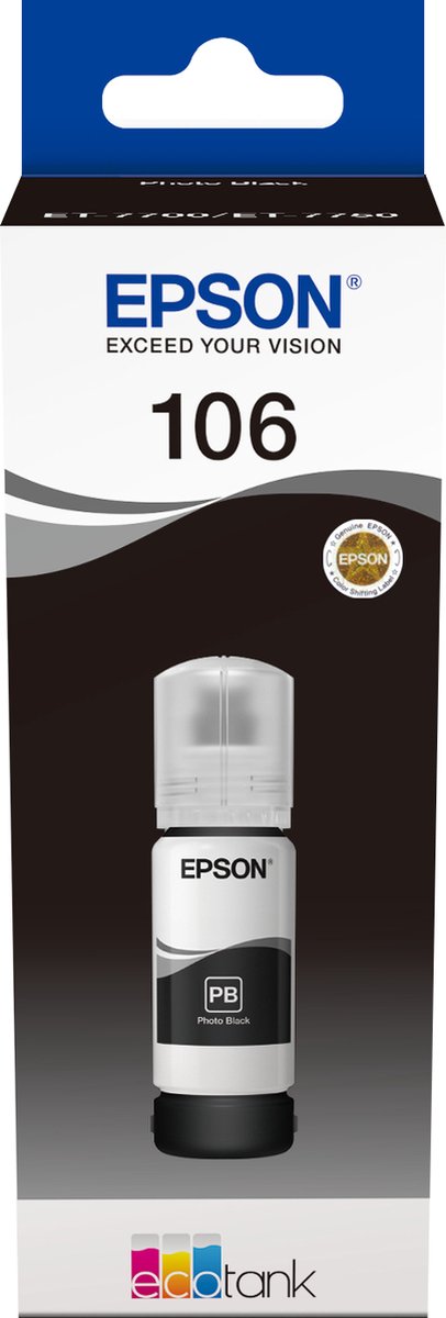 Epson Bläck Foto Svart 106 - Et-7750