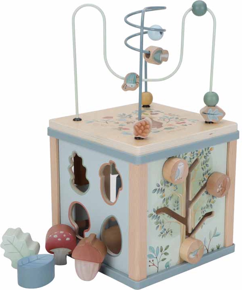 Little Dutch Wooden Activity Cube - Forest Friends