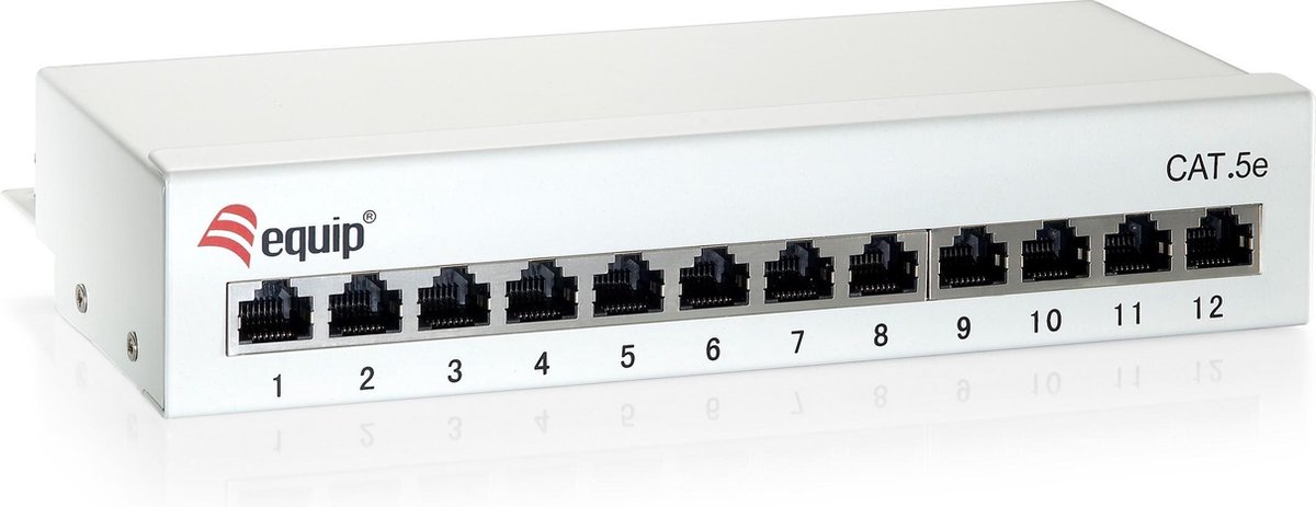 Patchpanel 12 portar Cat. 6