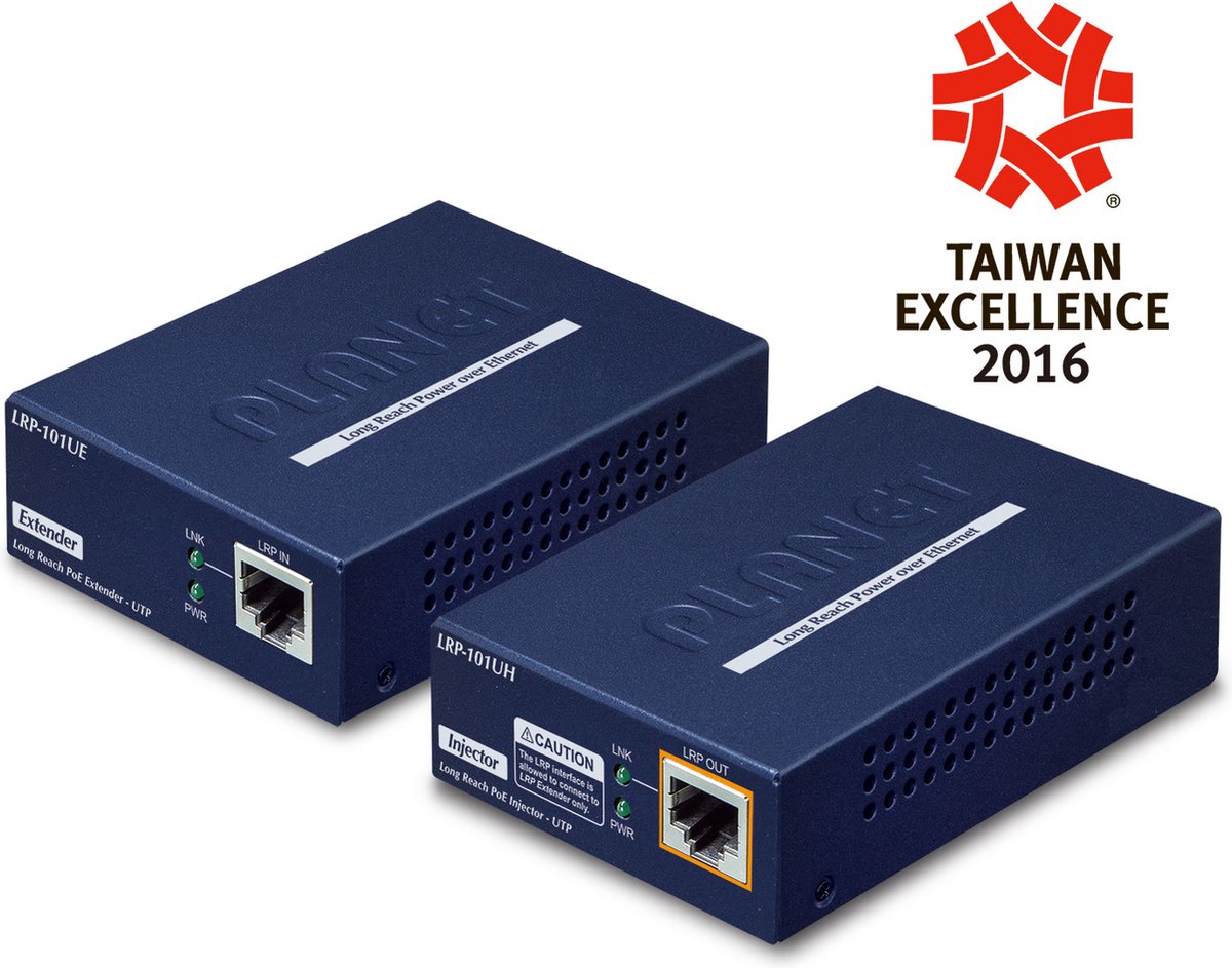 PLANET 1-Port Long Reach PoE over UTP Extender Kit