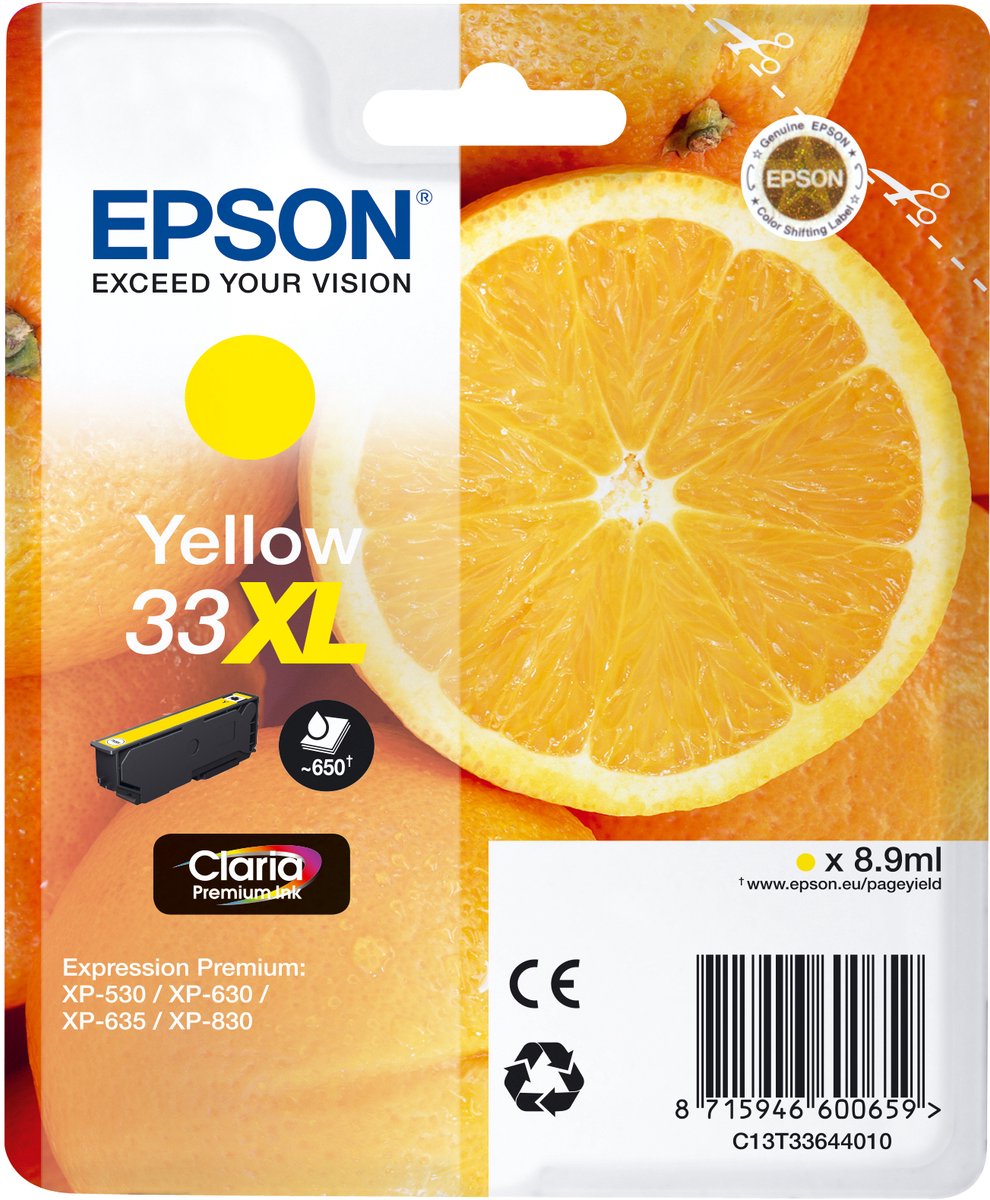 Epson T3364 Bläckpatron Gul XL