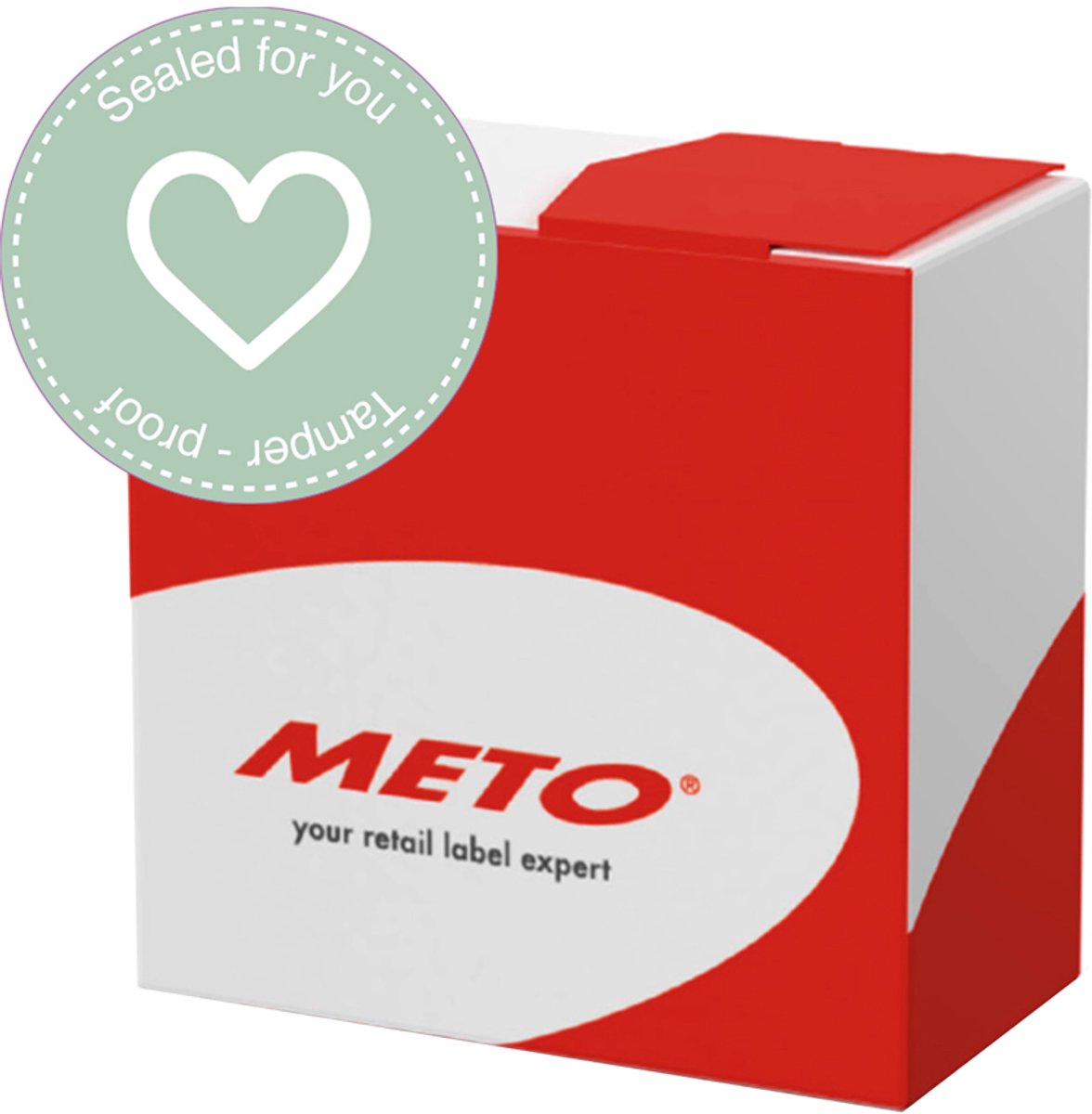 METO MetoSecure Förseglingsetiketter, hjärta