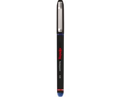 Rotring rOtring Rollerball Penna | Nålspets (0,5 mm) Rollerpoint för exakt skrivning | Blått bläck | 12 Antal