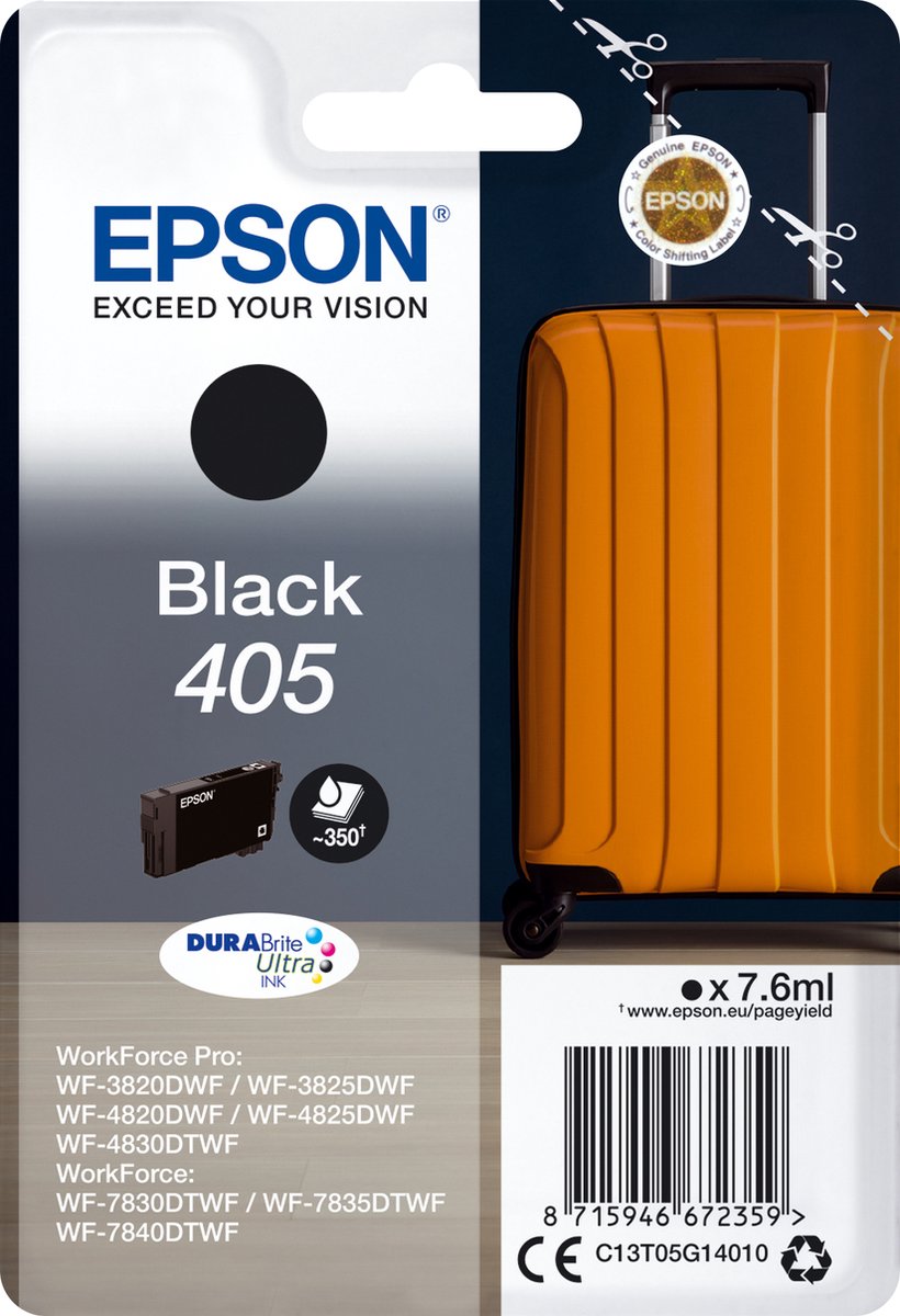 Epson 405 - black - original - ink cartridge