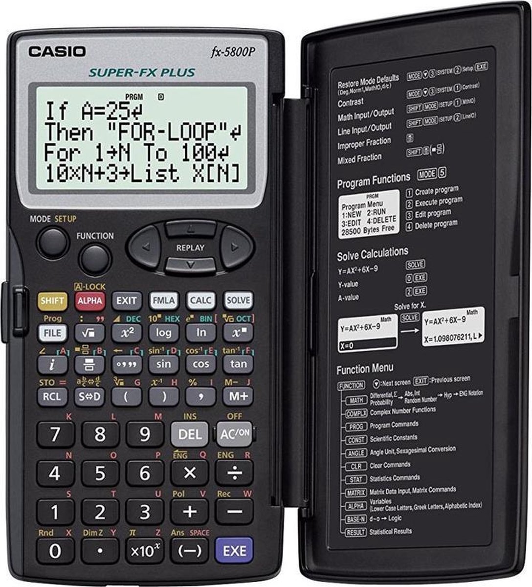 CASIO FX-5800P - vetenskaplig kalkylator