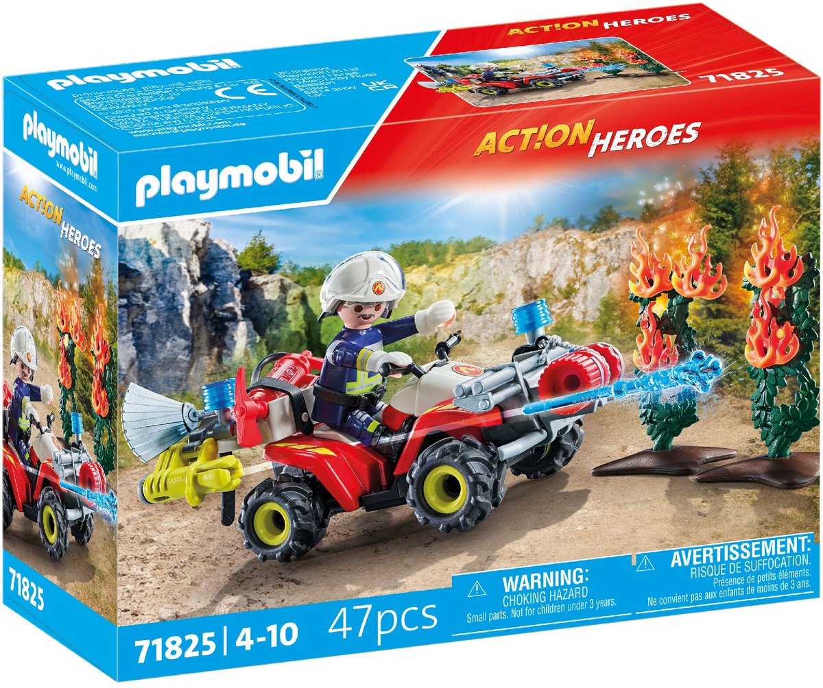 Playmobil Action - Action Heroes Fire Department Quad - 71825