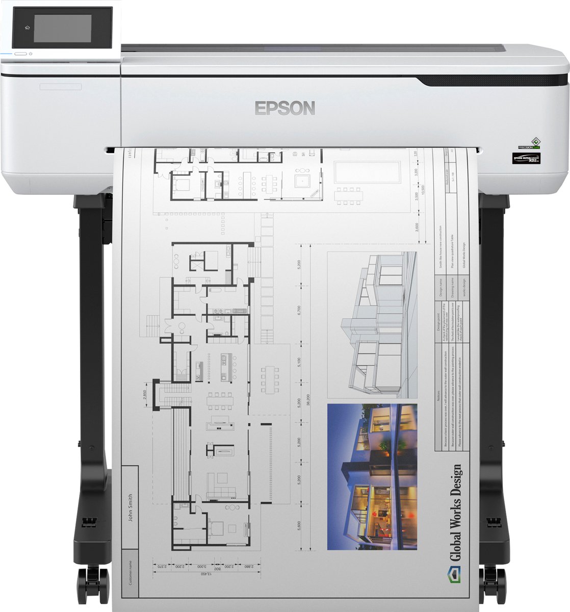 Epson largeformatprinter - SureColor SC-T3100N - 4-farvet