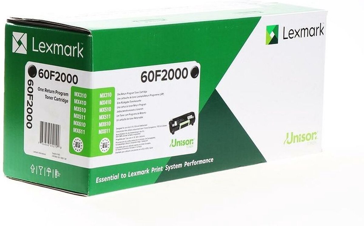 Lexmark 602 - Tonerkassett Svart