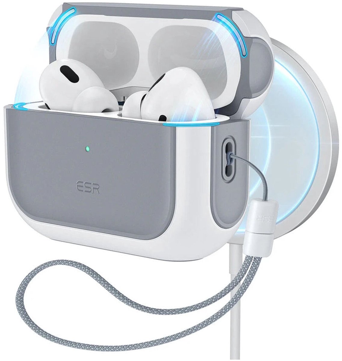 ESR Orbit HaloLock MagSafe case for AirPods Pro 3 - white