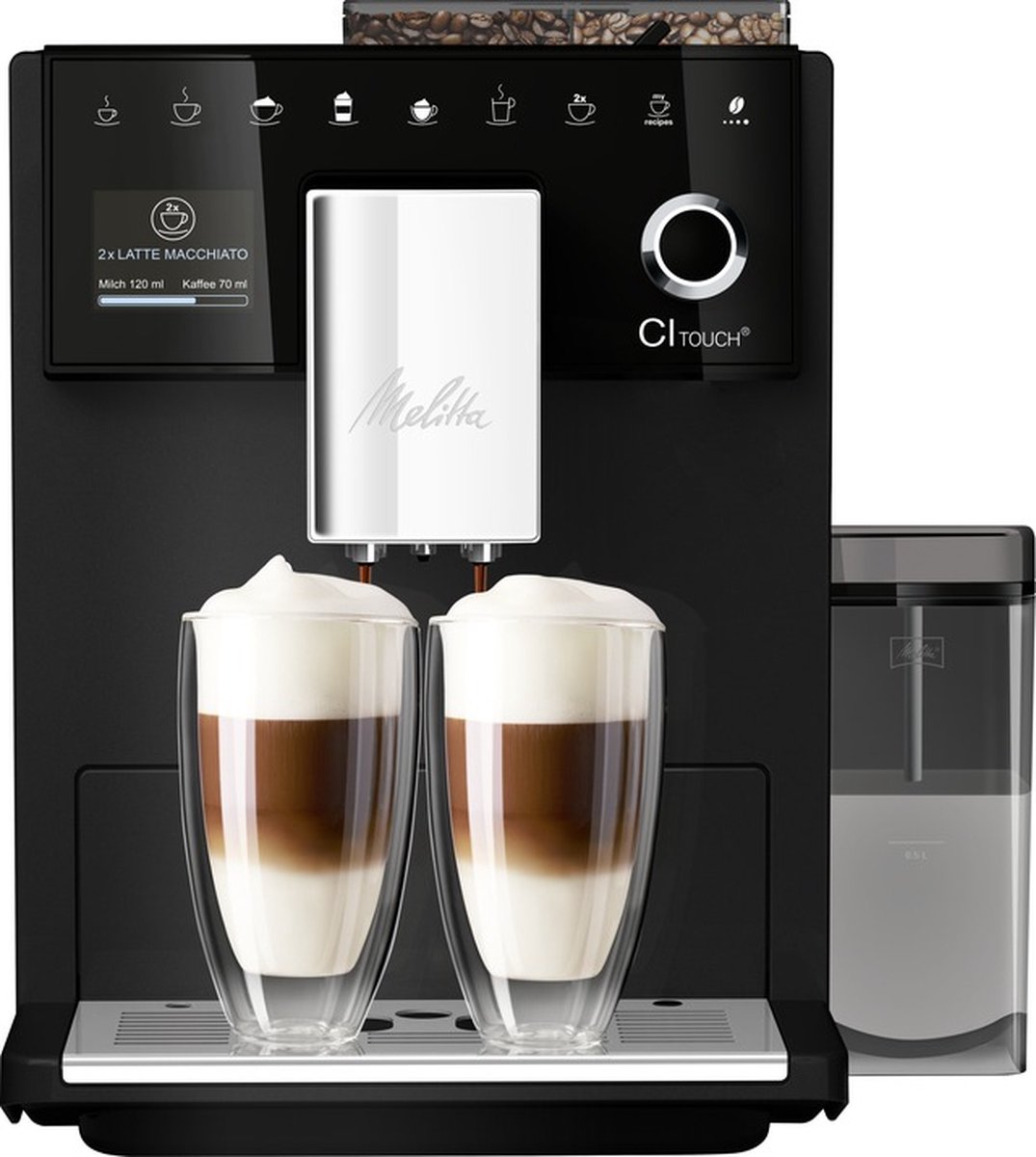 Melitta CI Touch F630-112 Helautomatisk kaffemaskin bönor - Svart