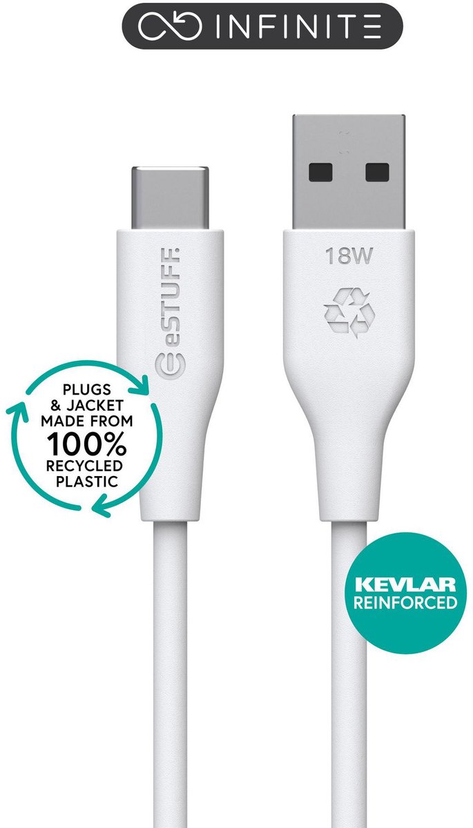 eSTUFF INFINITE - USB-C cable - 24 pin USB-C to USB - 2 m