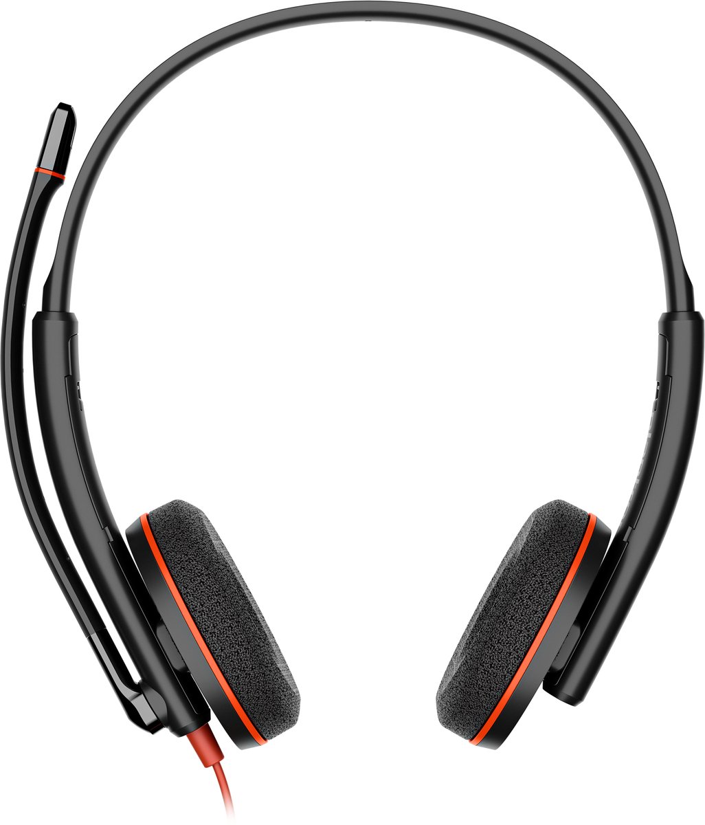 HP Poly Blackwire 3220 Stereo USB-C Headset +USB-C/A Adapter (8X228AA)