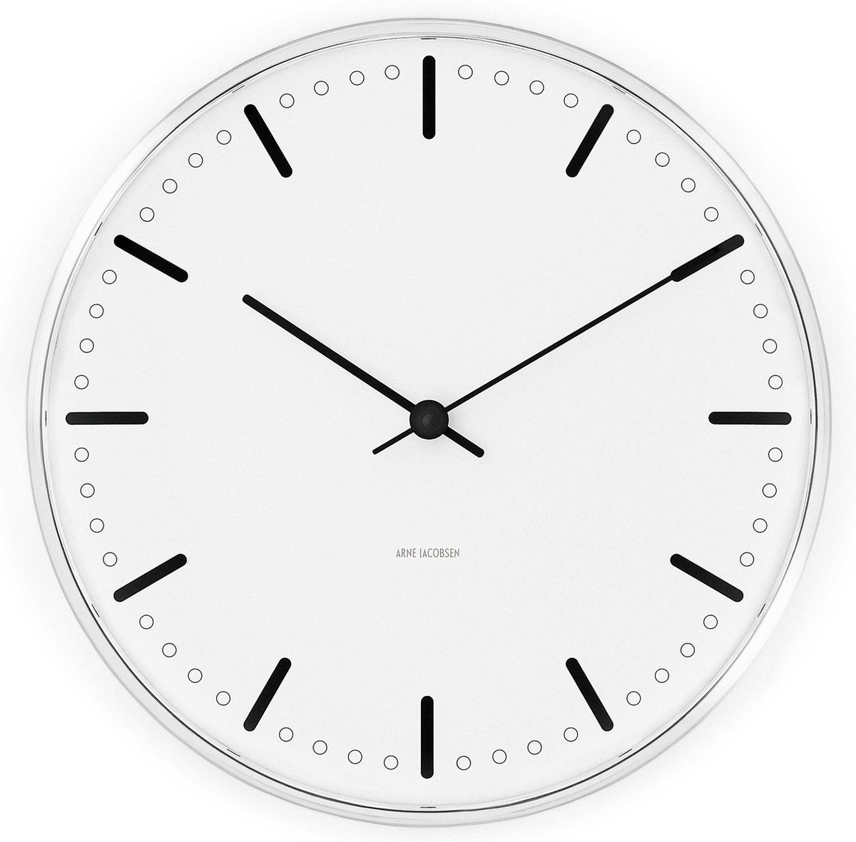 Arne Jacobsen Clocks Horloge murale Arne Jacobsen City Hall Blanc, Ø29 cm