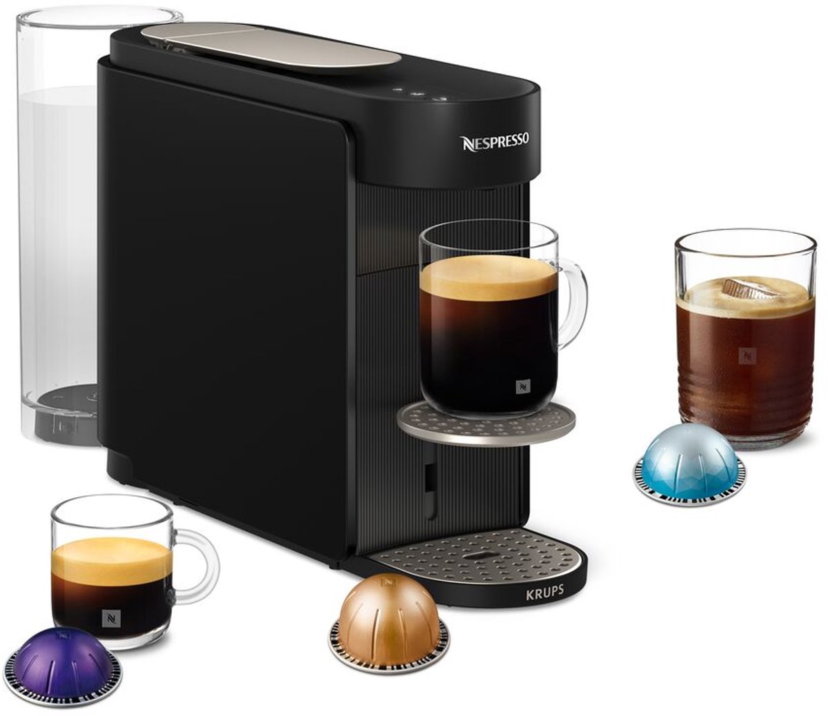 Machine à capsule Nespresso Vertuo Up XN9408F0 de Krups – connectée, noire