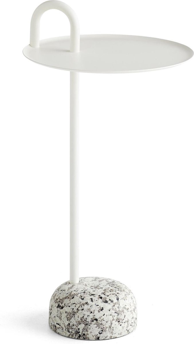 HAY Mesa auxiliar Bowler Cream white-granite