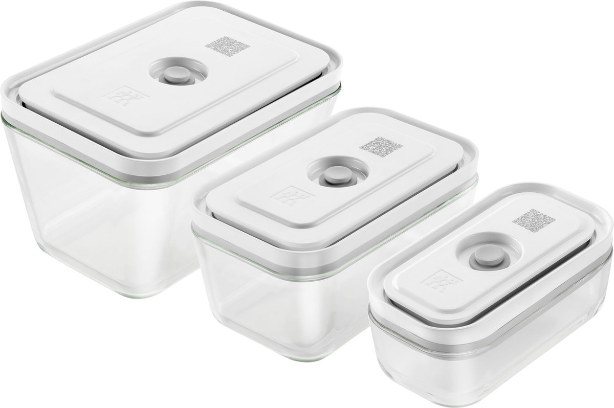 Zwilling Boîte sous vide Zwilling Fresh & Save 3 pièces verre borosilicate