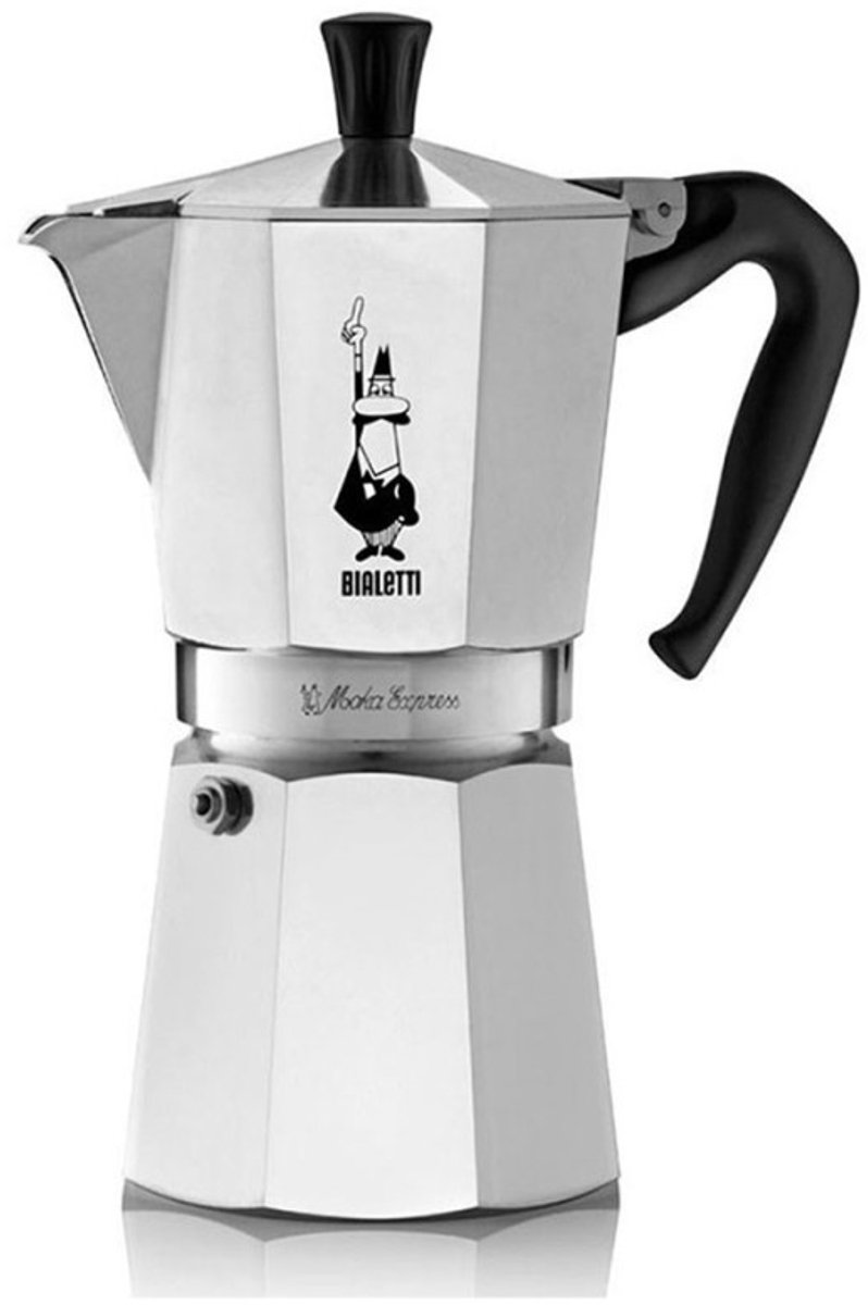 Bialetti Caffettiera Moka 9 tazze Argento