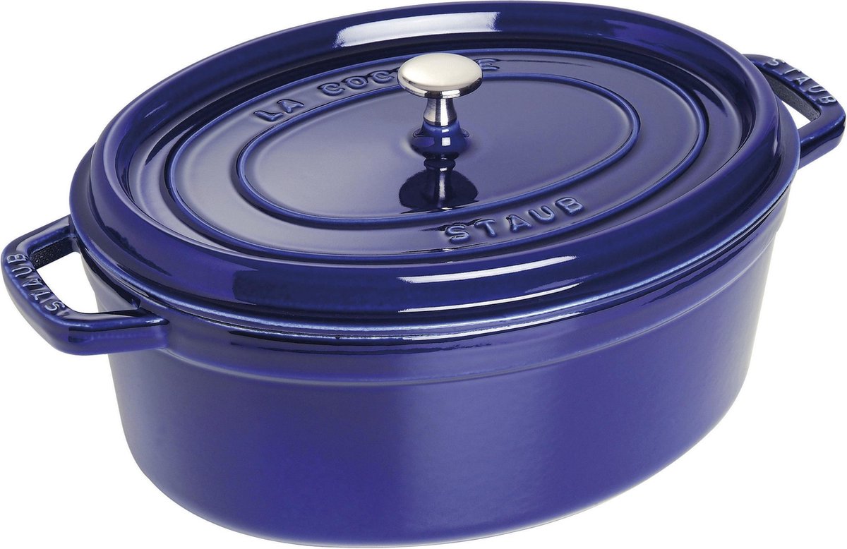 STAUB Casseruola ovale in ghisa Staub La Cocotte 6,7 L Blu scuro