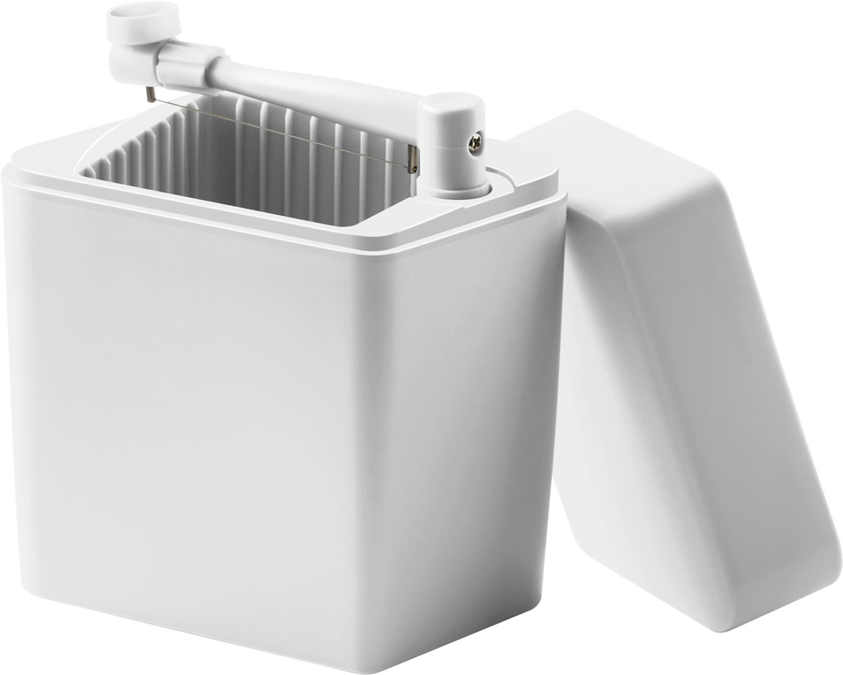 Rosti Quesera Classic con cortador de queso 16,5x10x19 cm Blanco