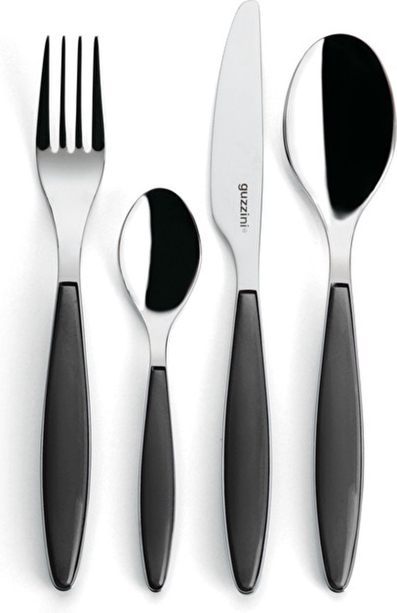 Guzzini Feeling set posate Grigio, 24 pezzi