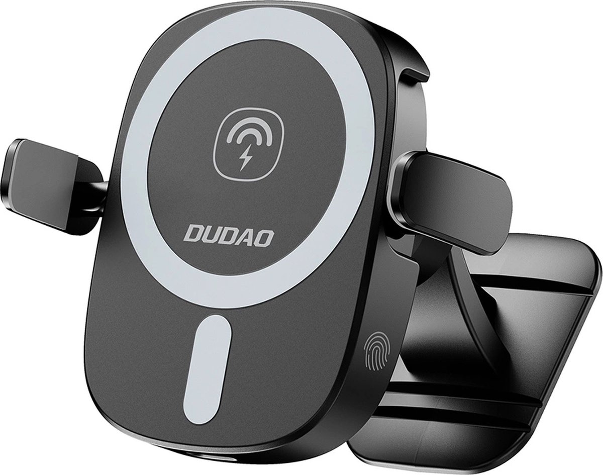 Dudao FW11 Car Phone Holder with 15W Inductive Charger for Air Vent/Cockpit - Black