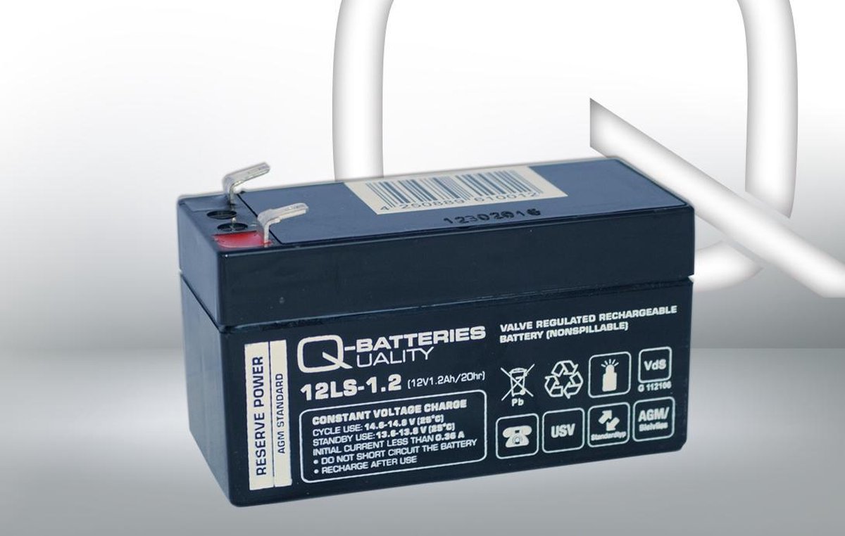 Lakuda Q-batteries 12v-1.2ah 97x43x52