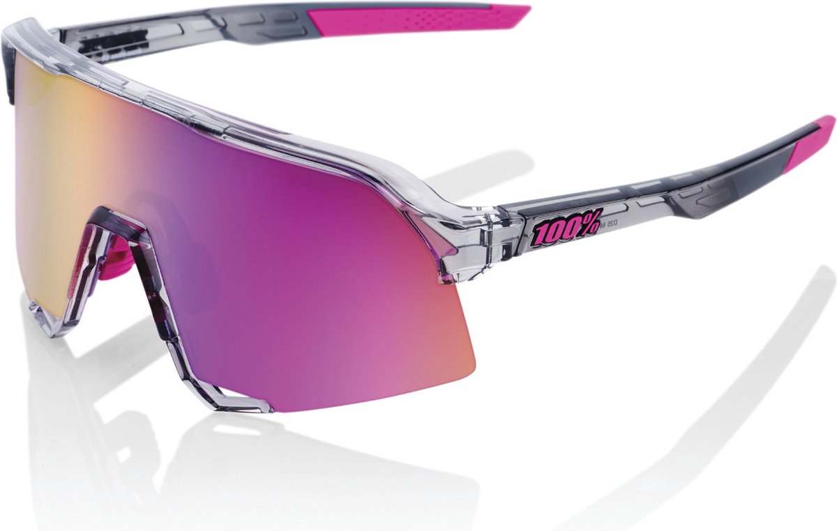 100% S3 Sunglasses - Tokyo Night Purple Multilayer Mirror Lens