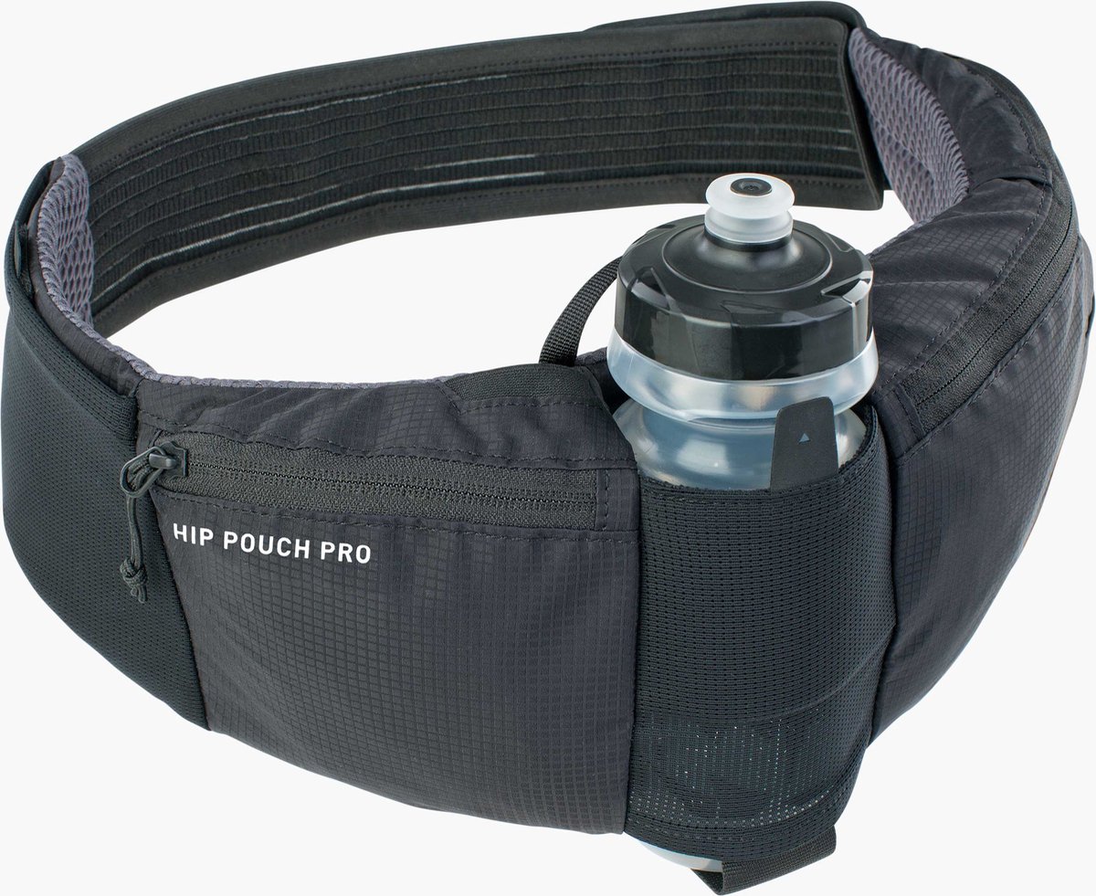 EVOC Hip Pouch Pro + Bottle - Black