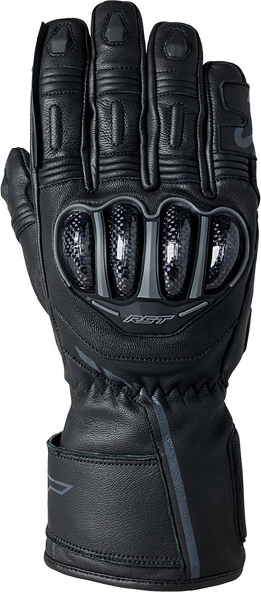 RST 3185 S1 Waterproof Leather Motorcycle Gloves - Large, Black