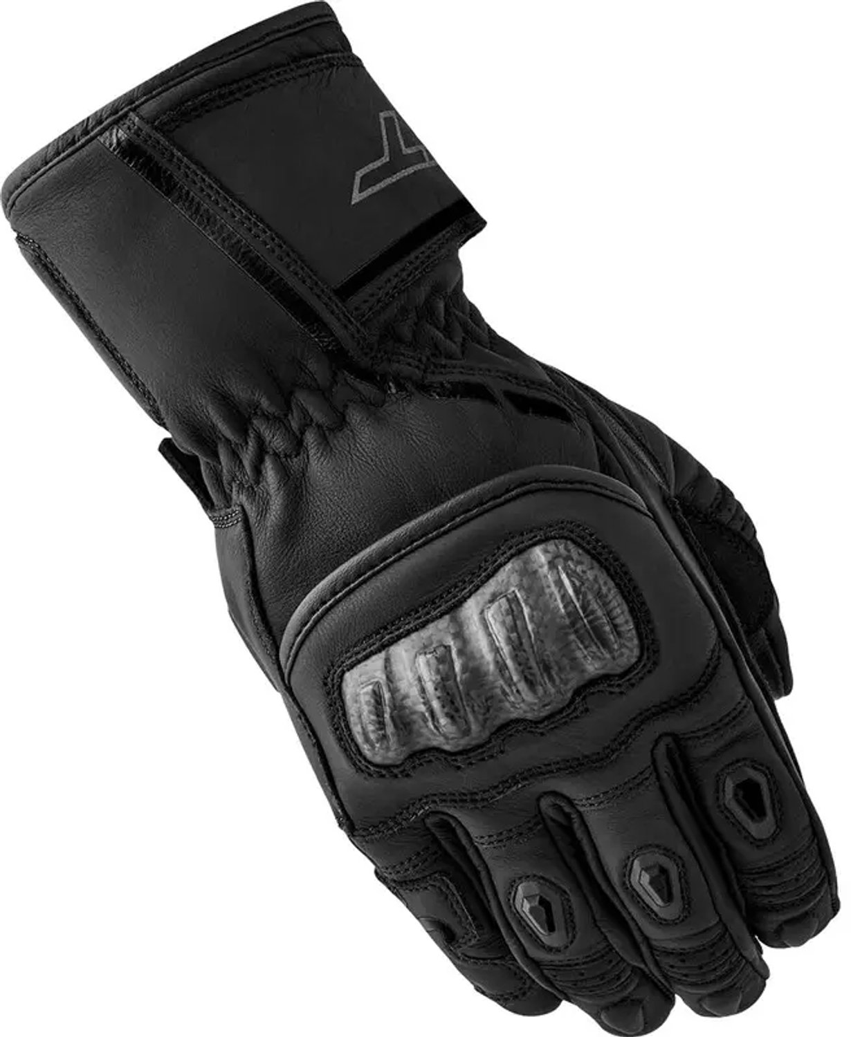RST S1 CE Ladies Leather Motorcycle Gloves - Black / Black, L, Black