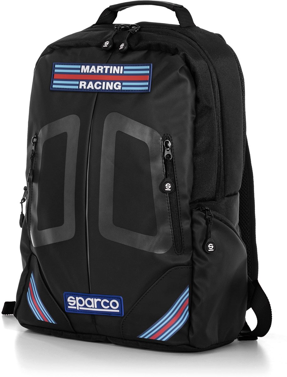 Sparco Martini Racing Stage Rucksack - Black / Black