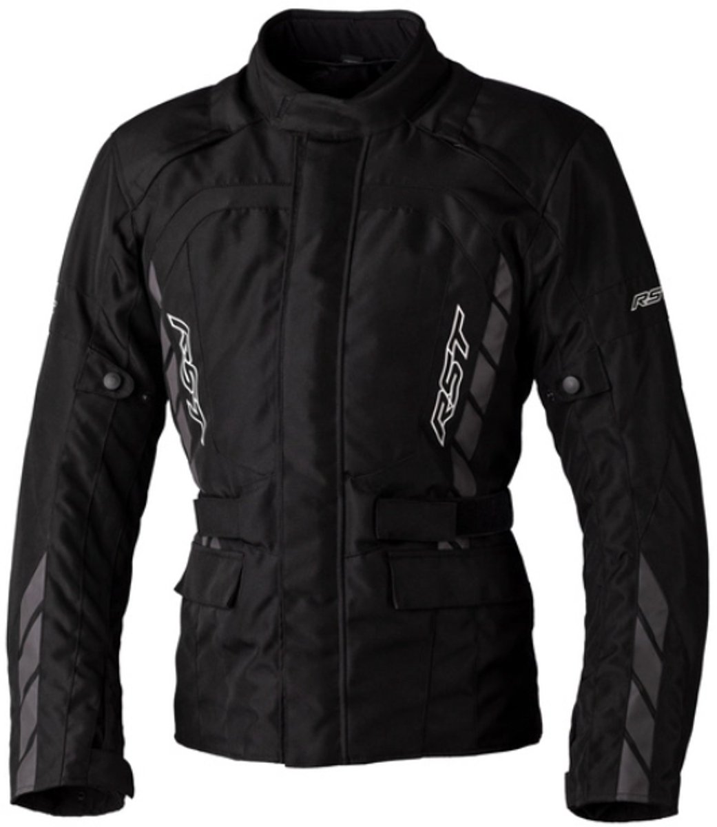 RST 3028 Alpha 5 Textile Motorcycle Jacket - UK 48 / Eur 58 - Black, Black
