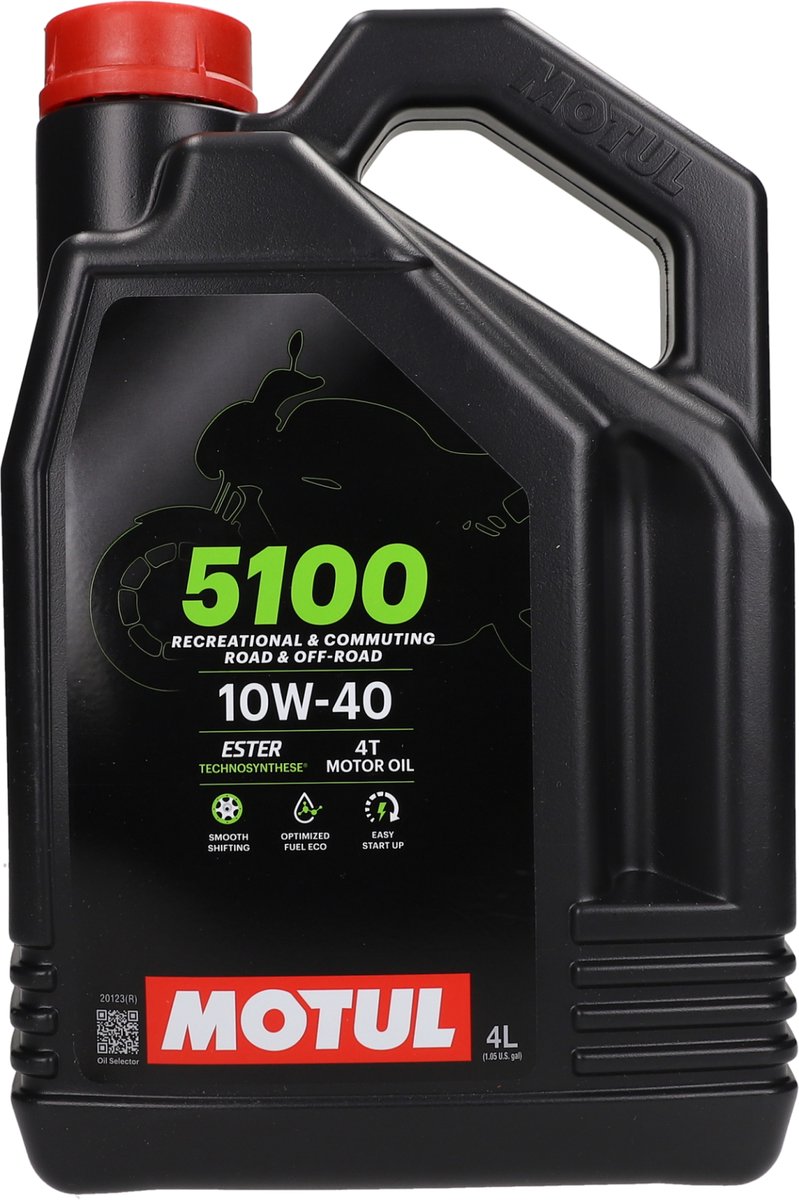 Motul 5100 Semi Synthetic Motorcycle Engine Oil - 4 Ltr 10W40