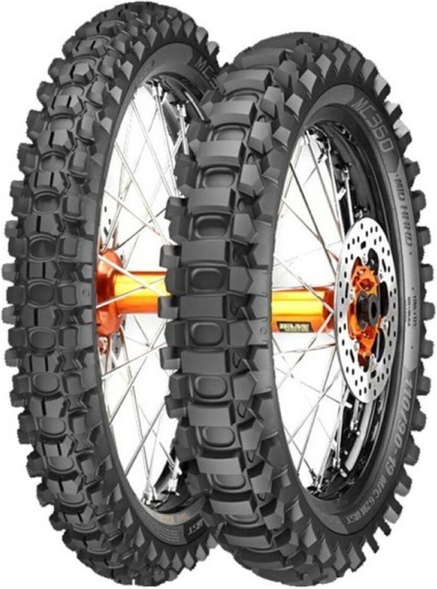 Metzeler MC360 Motocross Enduro Tyres - 120/100 18 (68M) TT Mid Hard - Rear