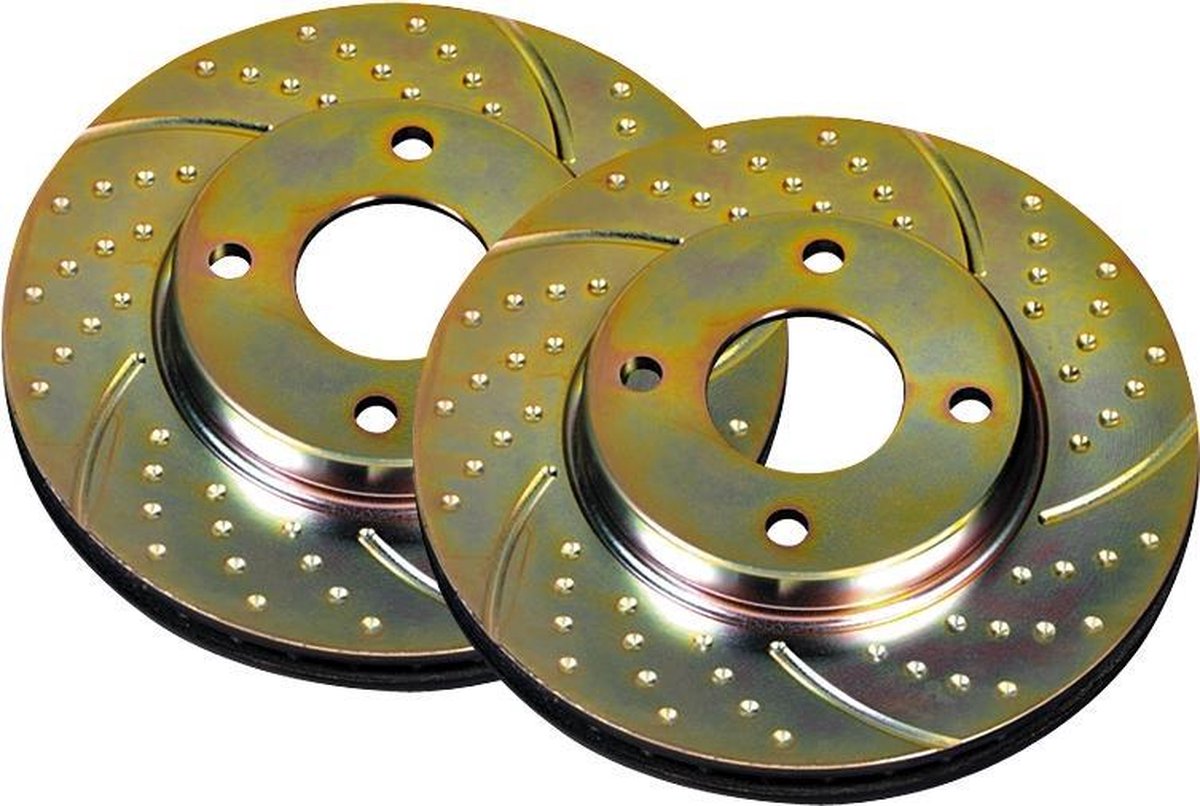 EBC Brakes Turbo Groove Performance Brake Discs - Rear Pair - Vented, 256mm x 22mm