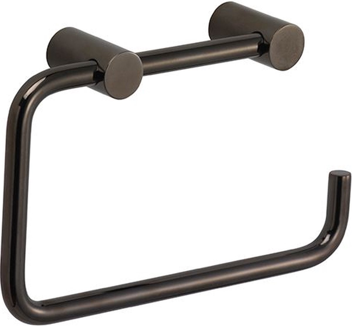 Pressalit toilet paper holder black chrome