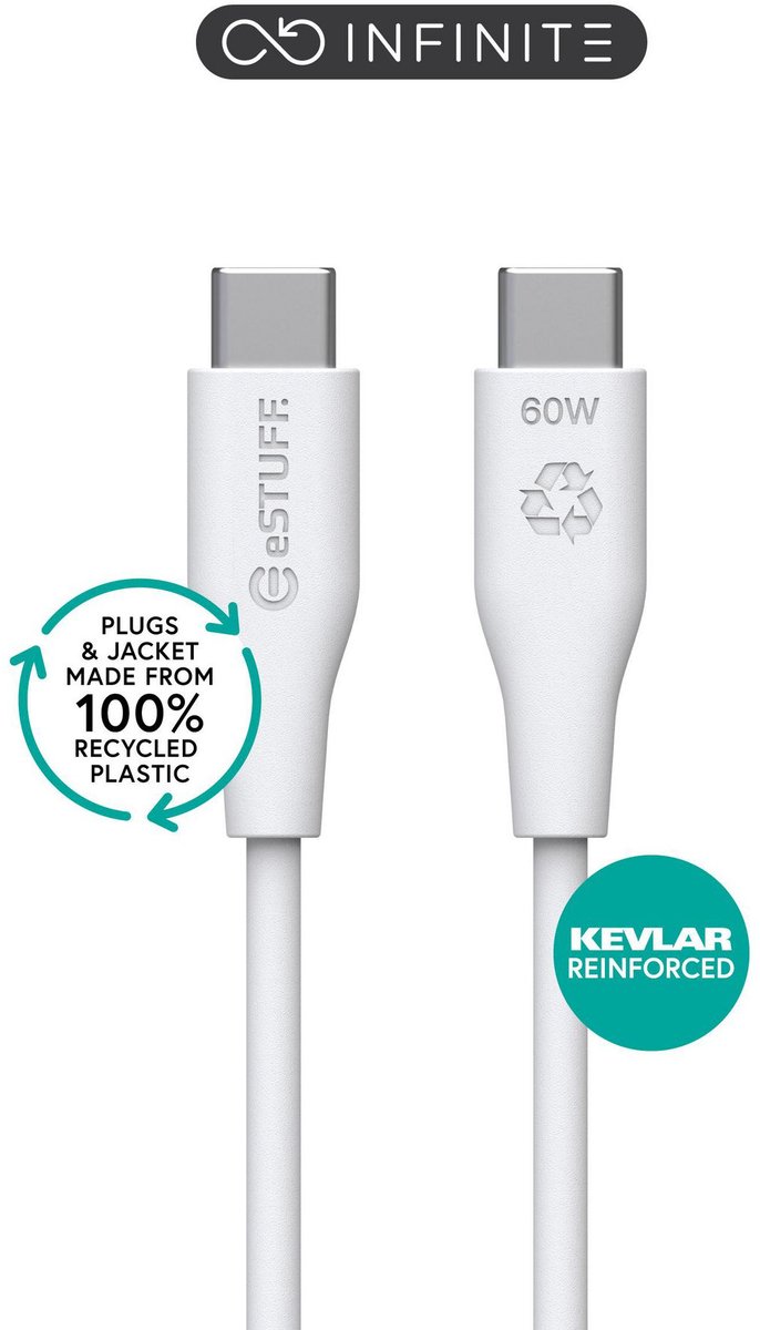eSTUFF INFINITE - USB-C cable - USB-C to USB-C - 1 m