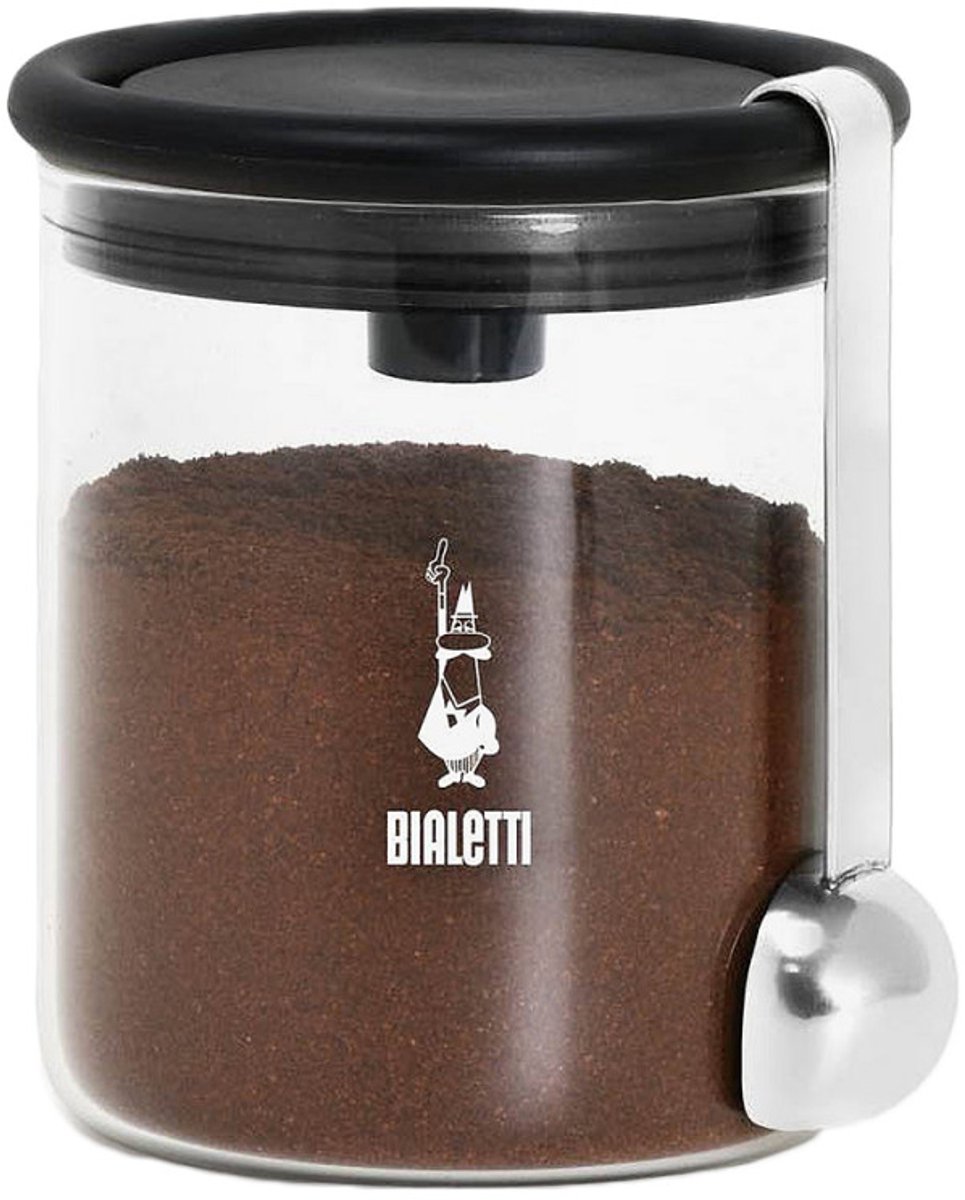Bialetti Mocha Coffee Jar 250 g (with Cap) Glass