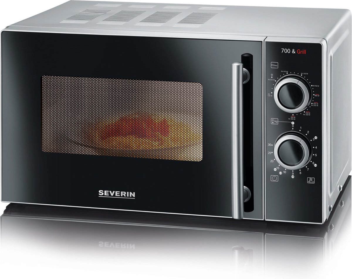 SEVERIN Microwave oven with grill 700 watts 20 litres
