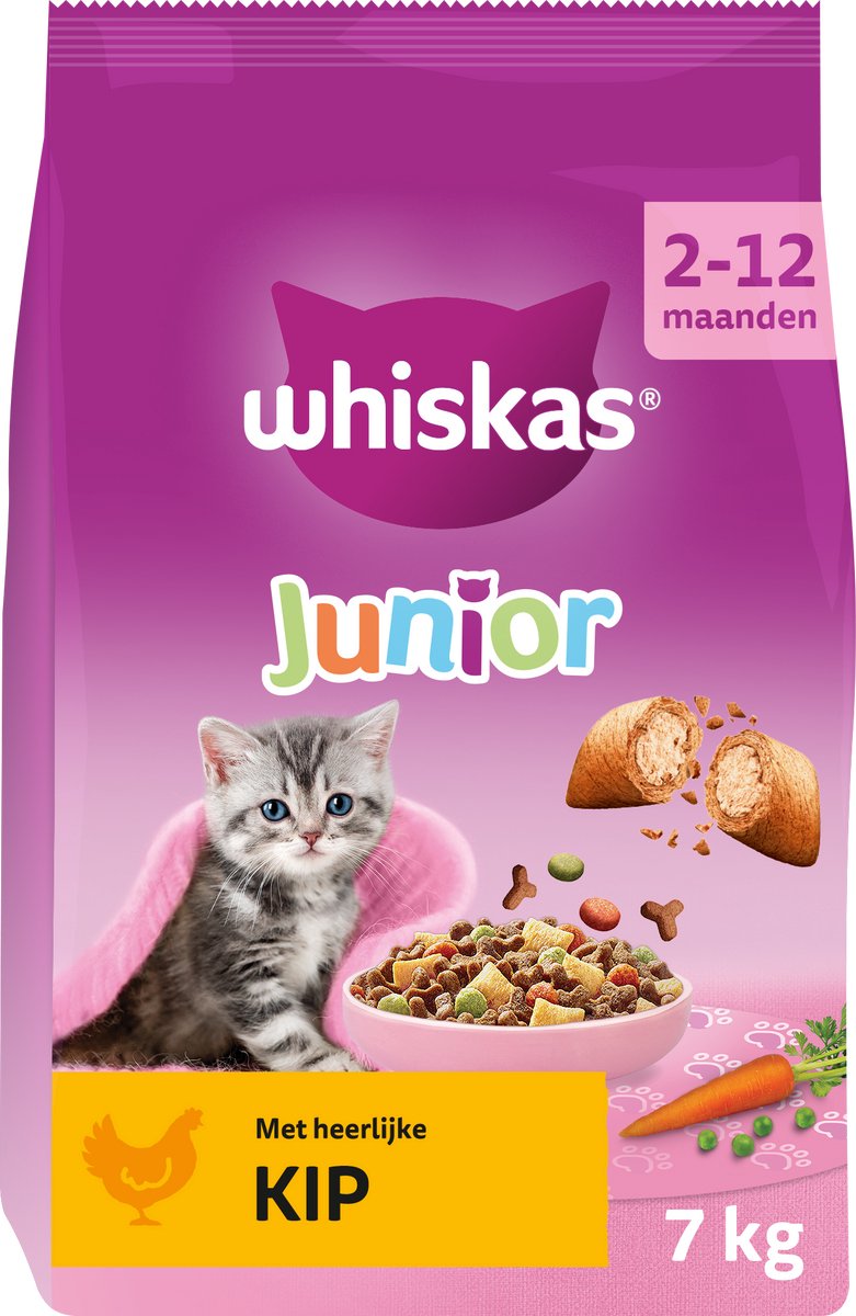 Whiskas Junior frango - 7 kg