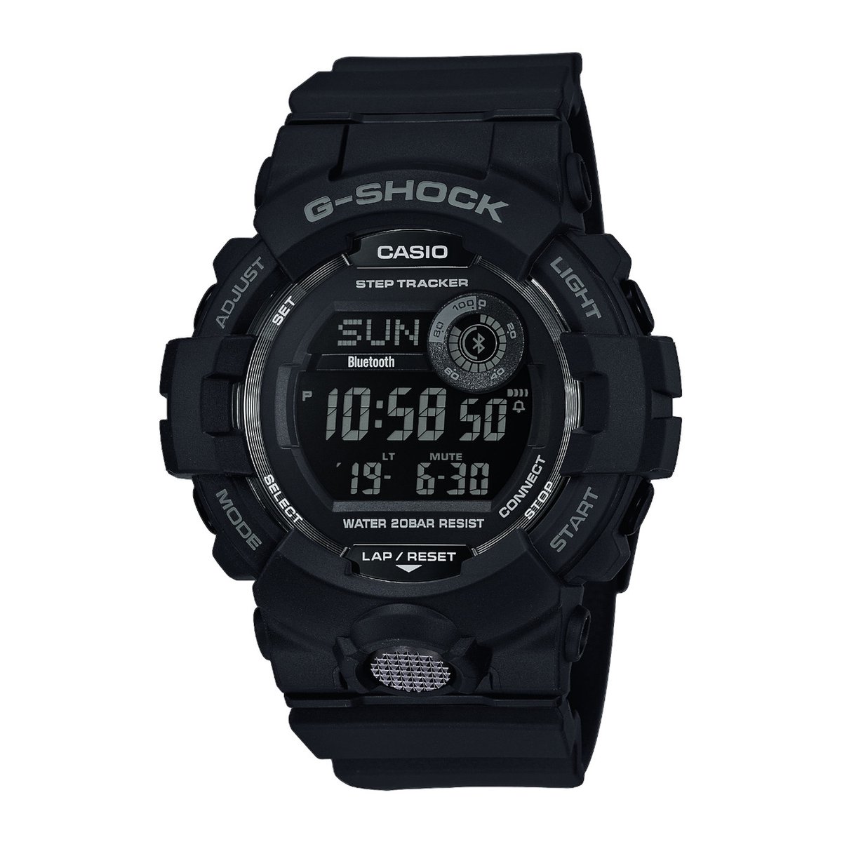 Casio G-Shock G-Squad Bluetooth Batería 3 Años 20ATM Negro GBD-800-1BER