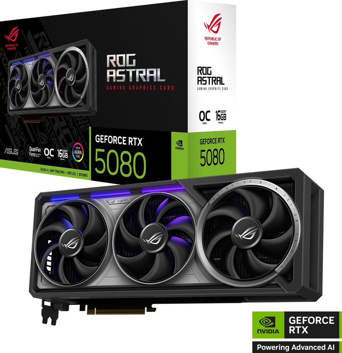 Tarjeta gráfica ASUS ROG Astral GeForce RTX 5080 OC 16GB GDDR7