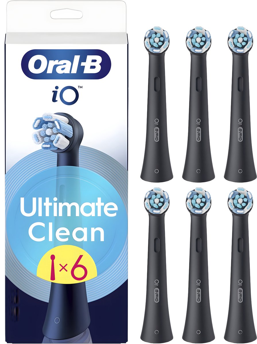Cabezales Oral-B iO Ultimate Clean Negro Pack 6 unidades
